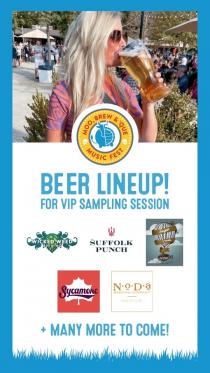 Moo, Brew & Que Beer Lineup for VIP 