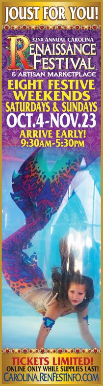 Carolina Renaissance Festival Oct 4th - Nov 23rd