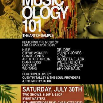 MUSICOLOGY 101: THE ART OF THE SAMPLE July 30th