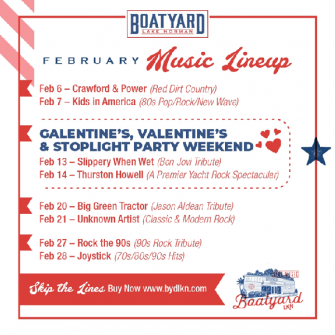 Live Music February at BoatYard