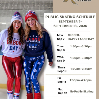   Public Skating This Week! Sept 7-13